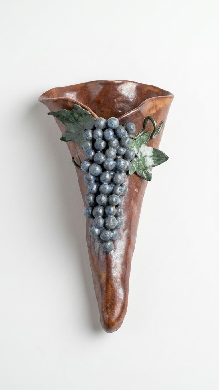 Grape Vine Wall Vase